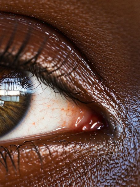 TruthScan detected a 88% chance this highly detailed close-up of a human eye is AI-generated. Posted by @levelsio
