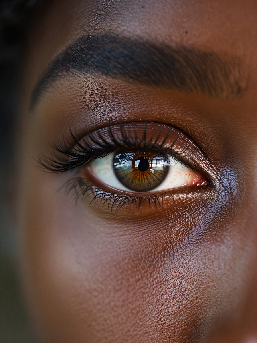 TruthScan detected a 31% chance this detailed close-up of a brown eye is AI-generated. Posted by @levelsio