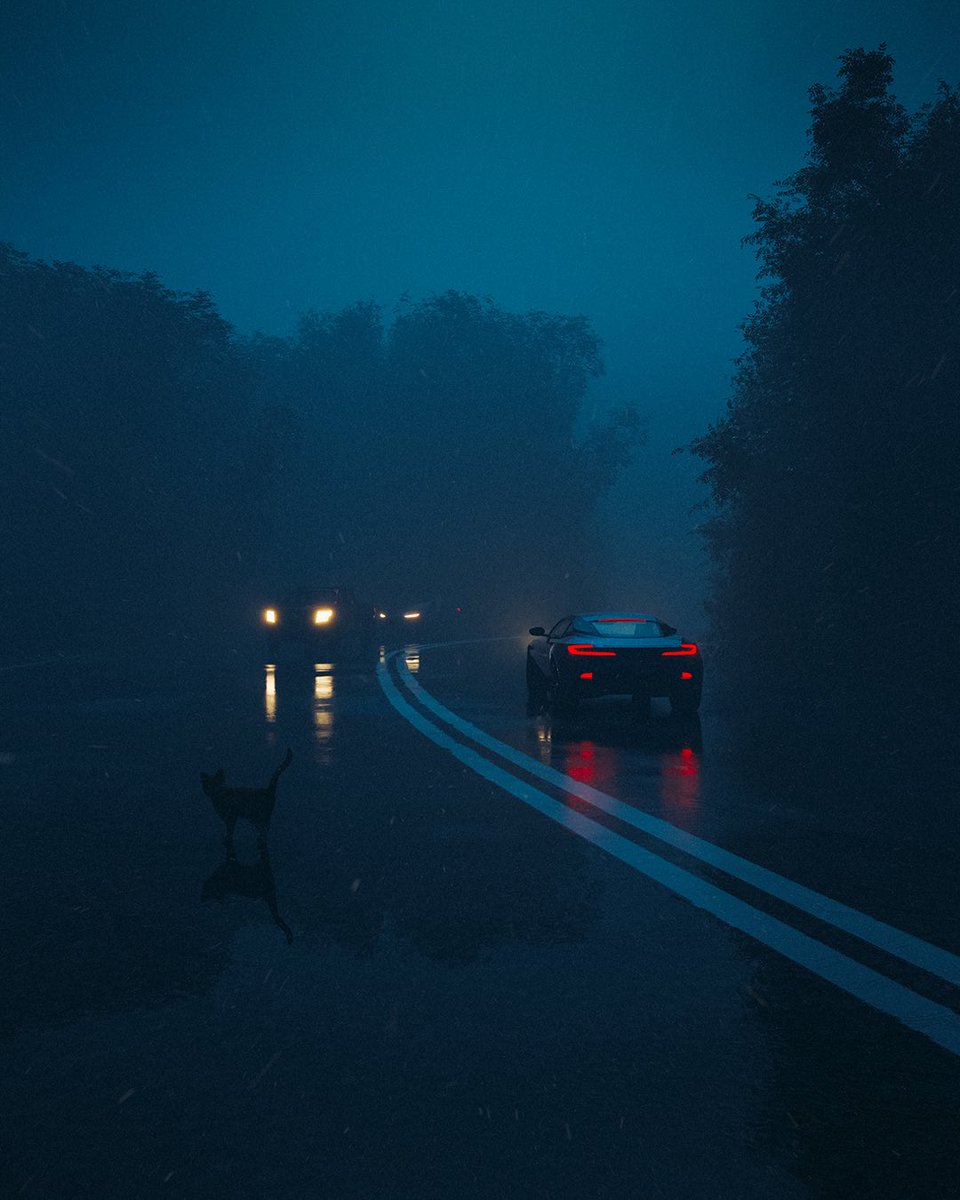 TruthScan detected a 7% chance this A sports car drives on a wet road at night during rain is AI-generated. Posted by @__austine